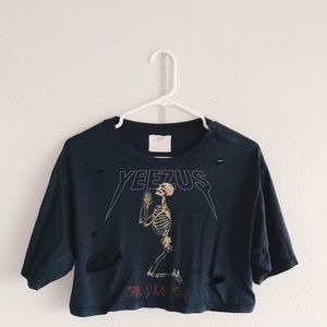 Kanye Graphic Crop Top